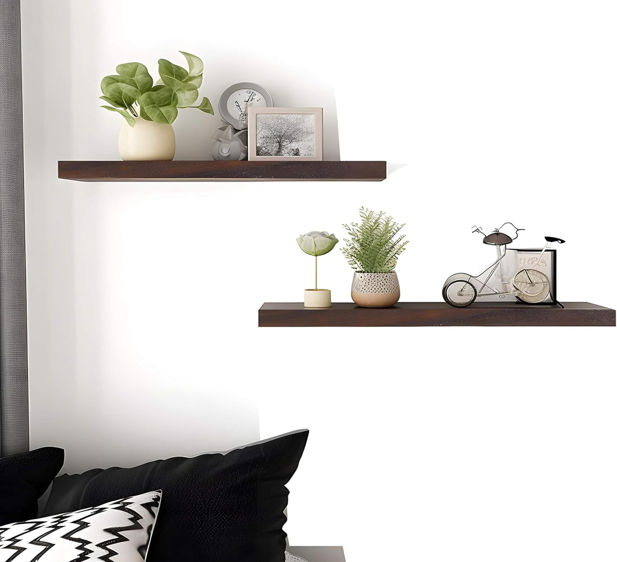 Estantes Flotantes de Madera PHPH, 6 Piezas, 17 Pulgadas