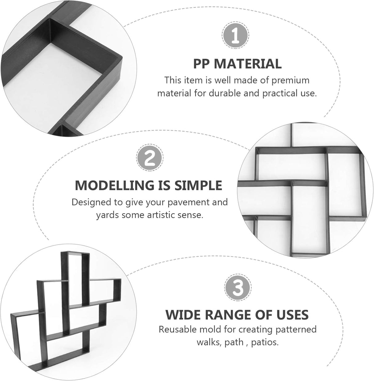 Moldes y Formas de Hormigón, Hexágono Reutilizable, Mode 9