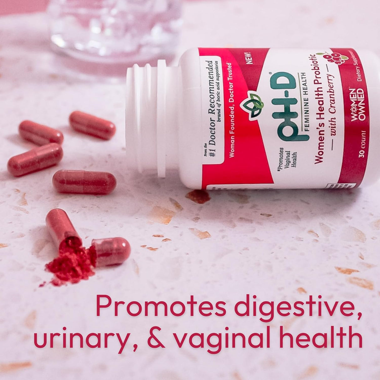 pH-D Feminine Health Probiótico de salud femenina prebiótica