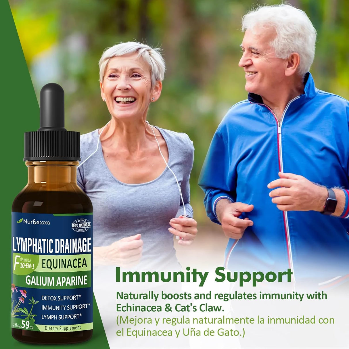 Gotas Drenaje Linfático Cleavers para Desintoxicación Linfática