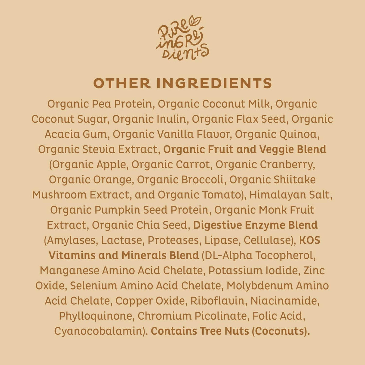 Suplementos Alimenticios mezcla de proteinas veganas