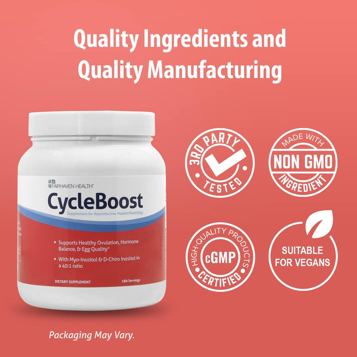 Suplementos Polvo vegano de mioinositol e inositol D-quiro