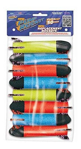 Paquete De 8 Cohetes De Repuesto De Pump Rocket Mini