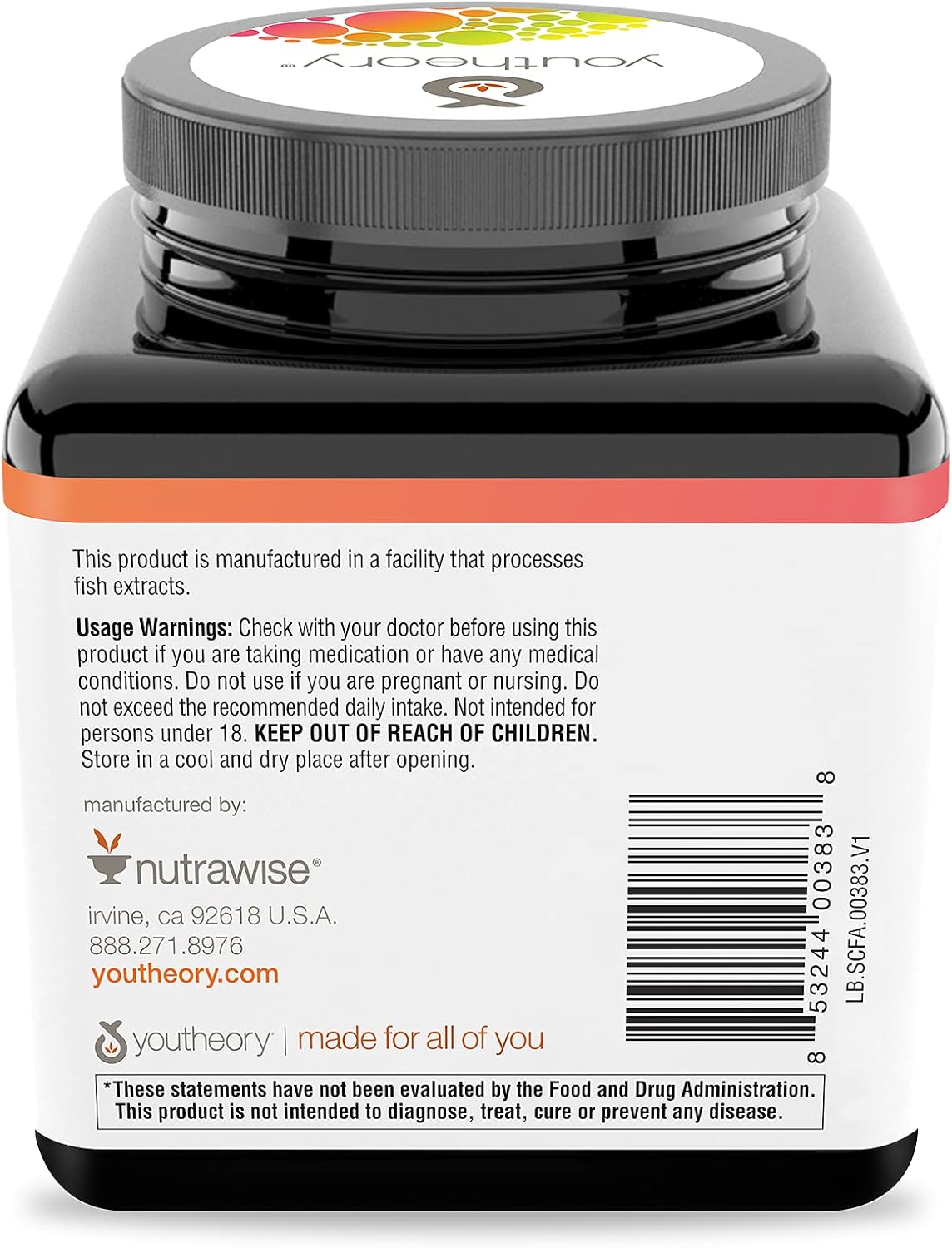 cápsulas de mezcla de frutas vegana sin lácteos ni gluten