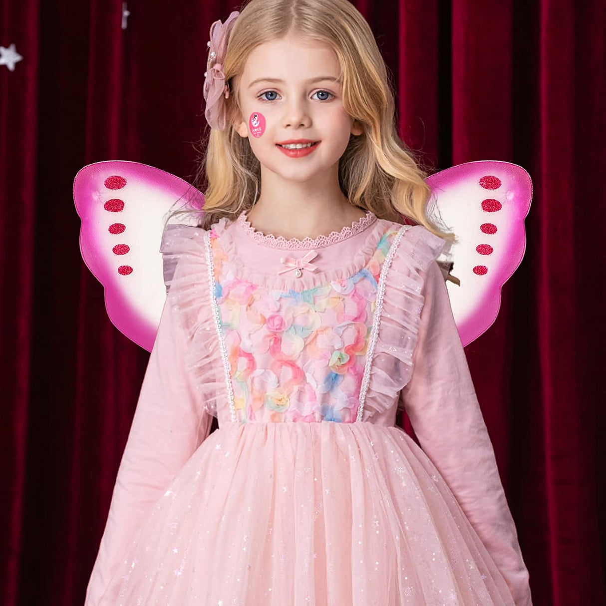 Disfraces de Alas de hada de mariposa alas de ángel rosada