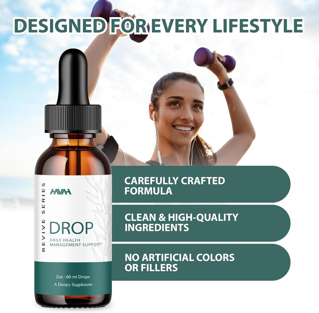 Suplemento líquido para bajar de peso DropThePounds, fórmula avanzada, 60ml