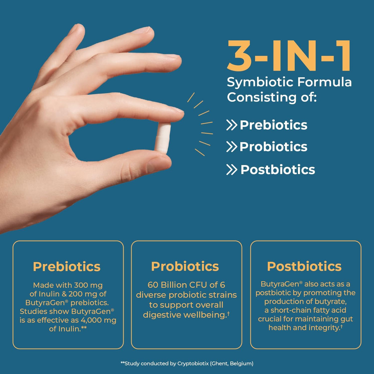 Nature's Lab Gold ProTotal - Probiótico 60 Mil Millones CFU