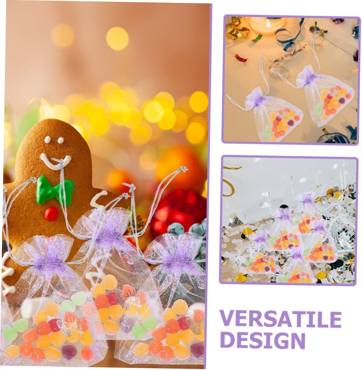 MOLUCKFU 50 piezas de organza bolsa de regalo bolsas de arena bolsas de regalo pequeñas bolsas de regalo mini bolsas de regalo bolsas de dulces bolsas de regalo con cordón bolsas de regalo bolsas de