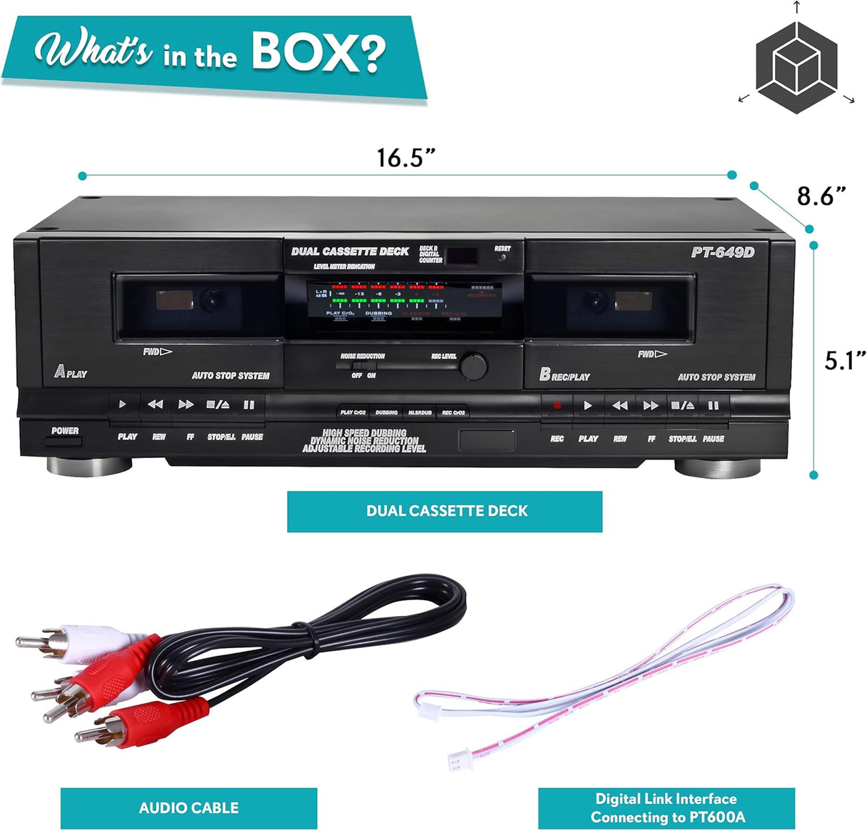 Amplificador de sonido PYLE-HOME PT659DU.5