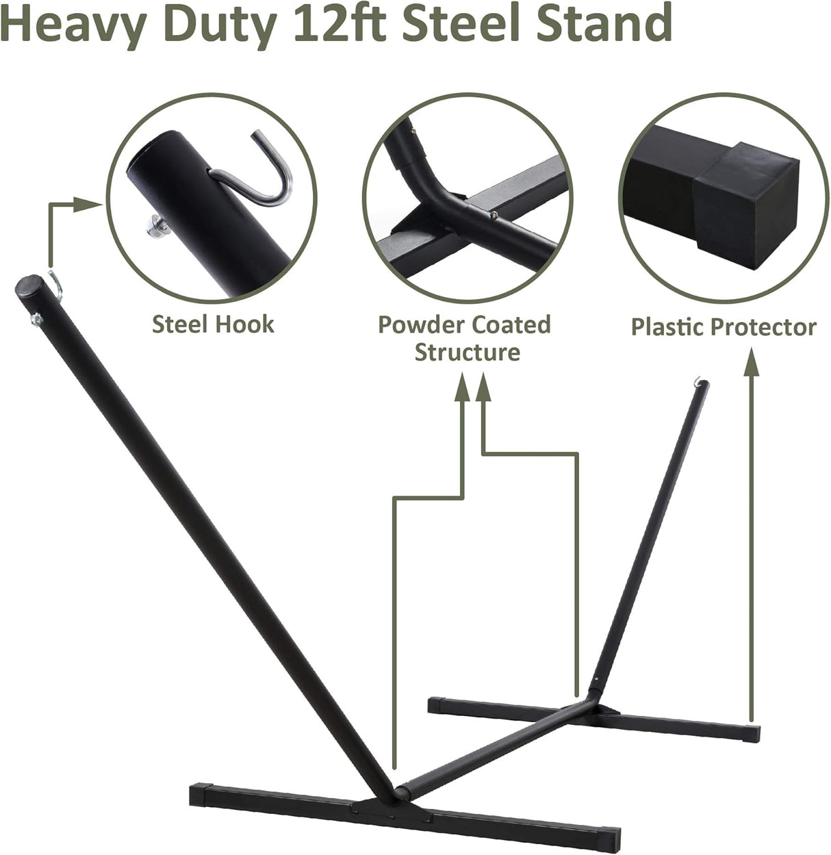 Hamaca Doble SUNCREAT, Extra Grande, Tela Acolchada, Modelo XL