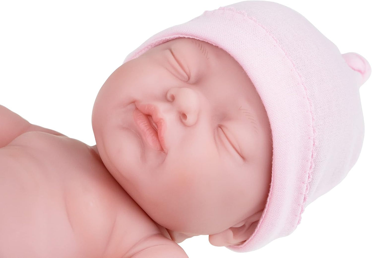 Muñeca Bebé Durmiendo de Vinilo Lavable 17" Modelo 17B