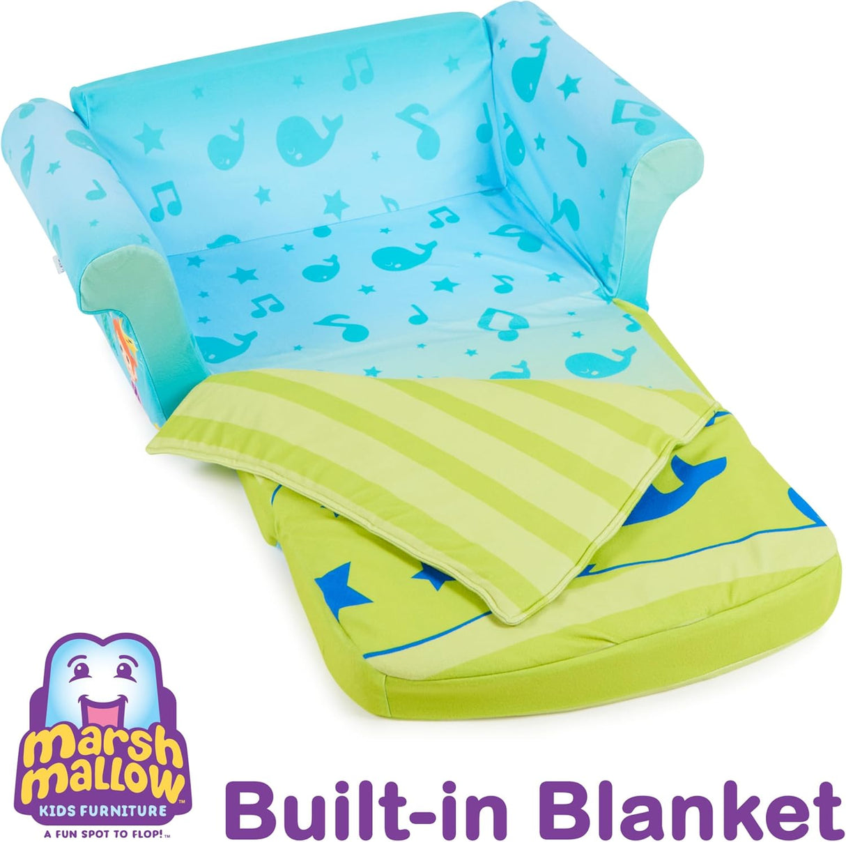 Silla convertible en cama 3 en 1 para bebés con manta