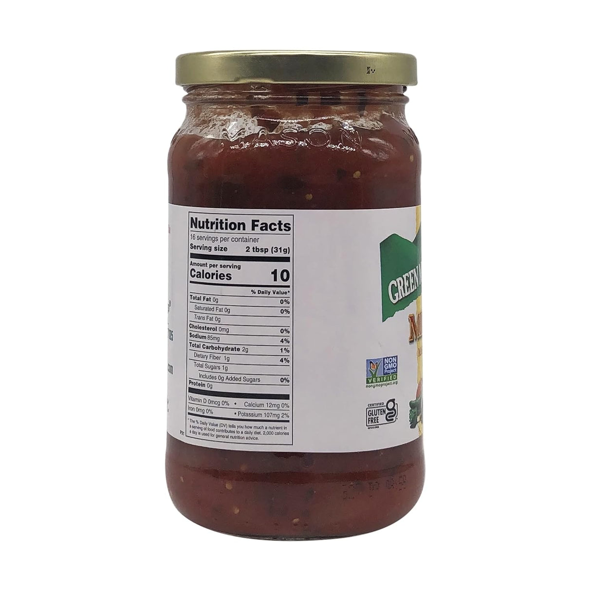 Salsa Verde Suave Green Mountain Gringo, 16 oz, 454 g