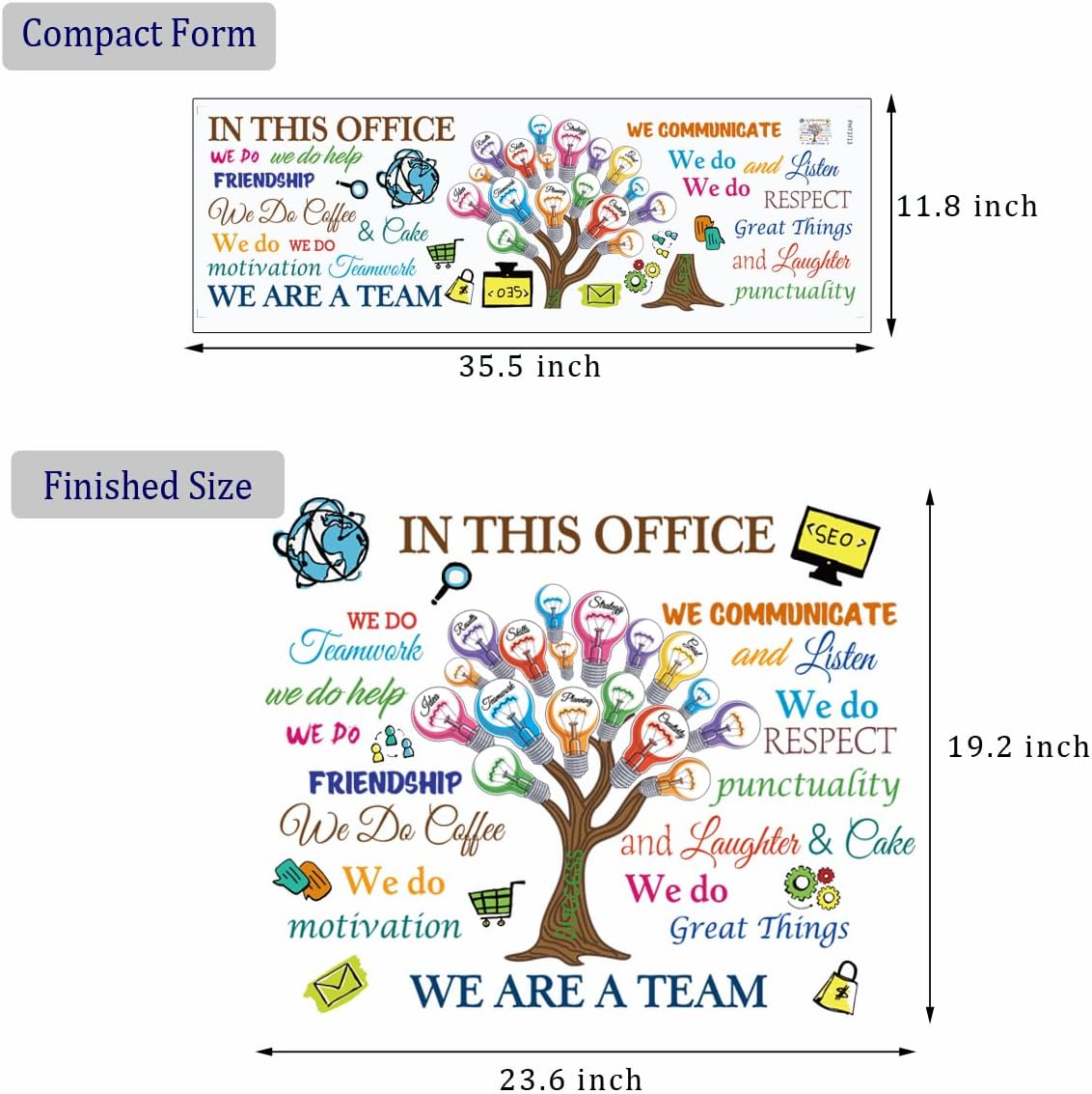 Vinilos Inspiracionales para Pared, Decoración Removible