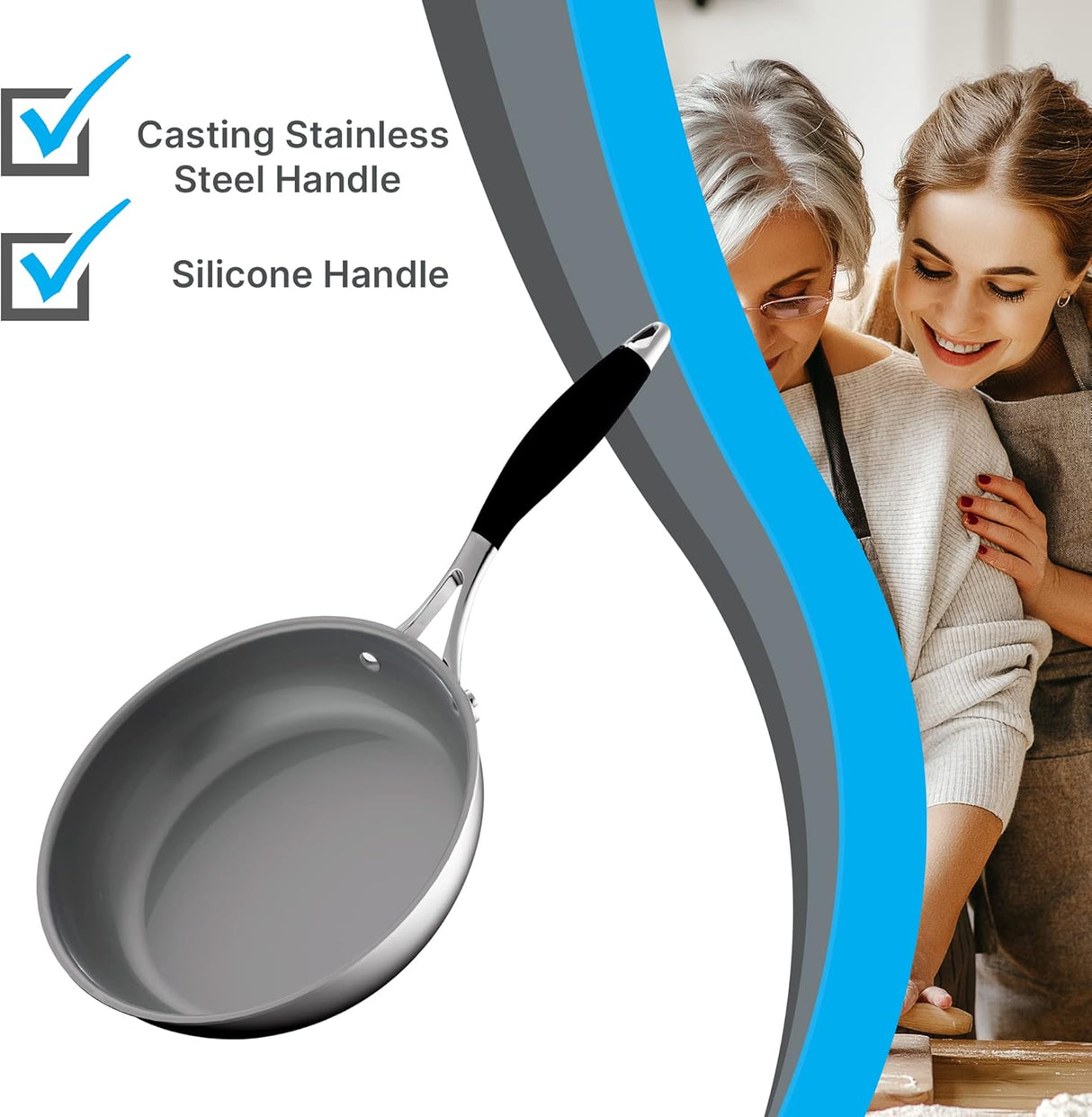 Sartén pequeña de 8 pulgadas NutriChef ACNCSSS12SFP8