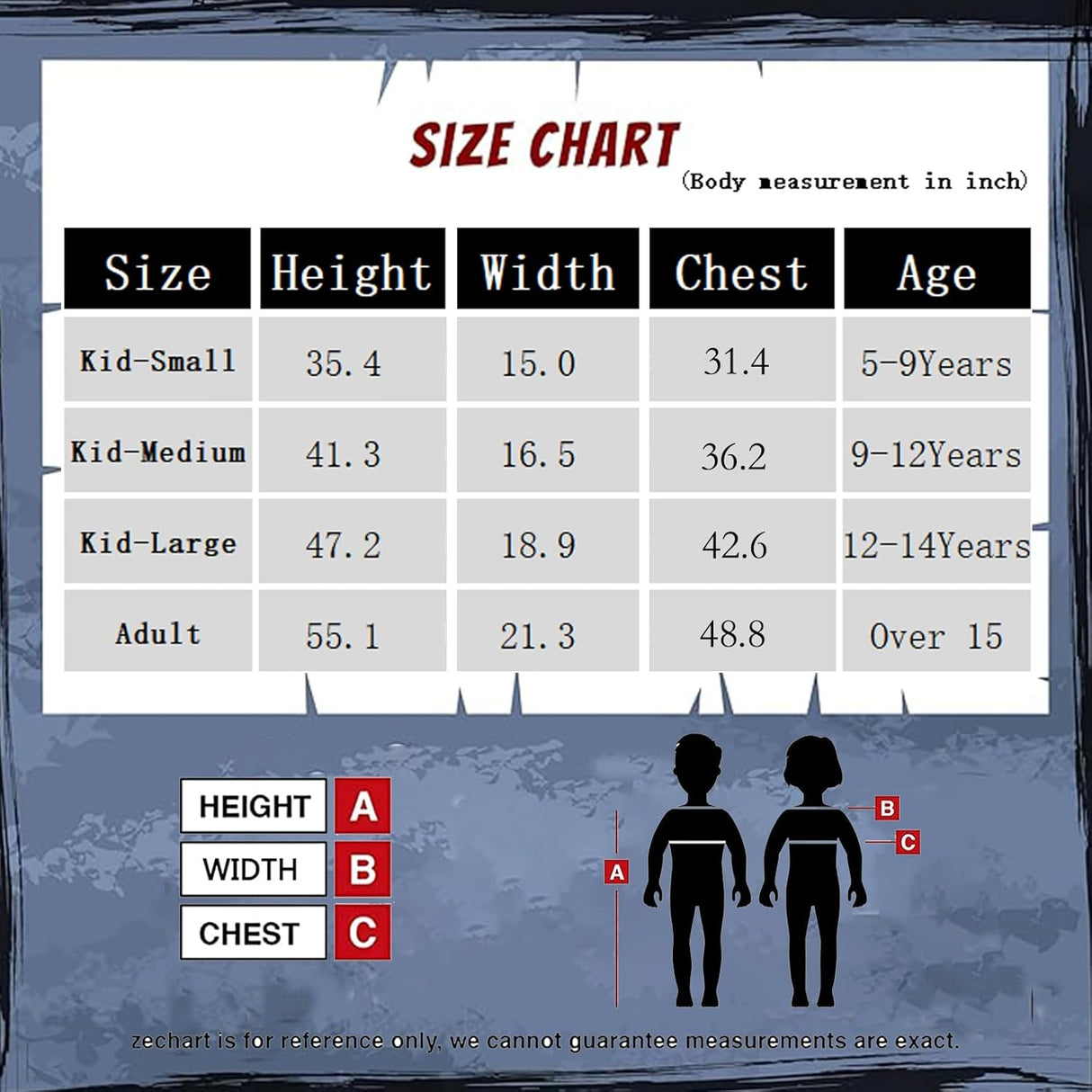 Disfraz Grim Reaper para Niños y Adultos 5 Piezas Set