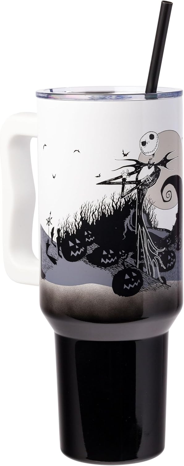 Taza de Acero Inoxidable Jack Skellington de Silver Buffalo 40 oz
