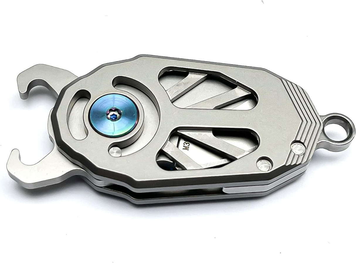 Cuchillo plegable de titanio EDC para viajes al aire libre