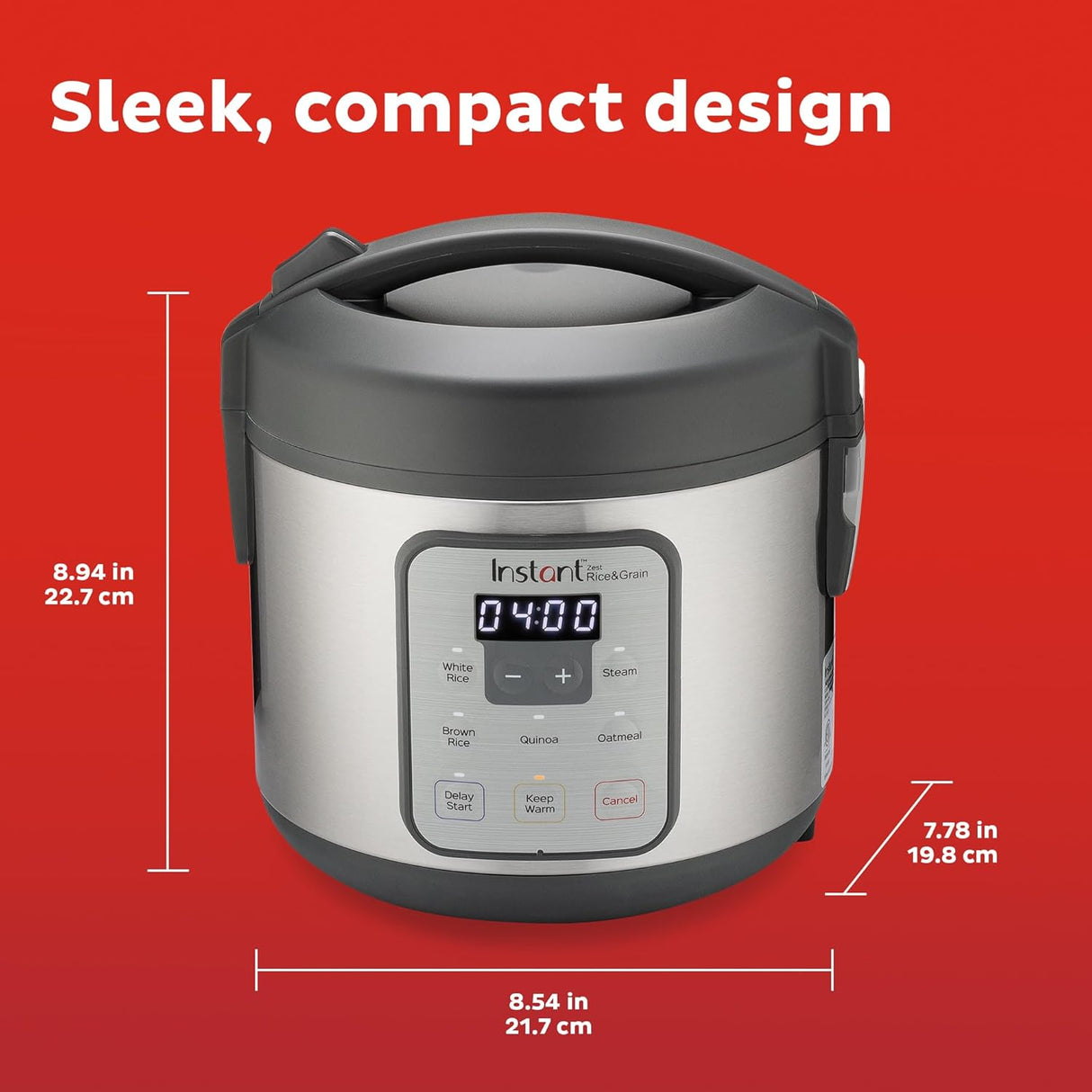 Arrocera Instant Pot Zest 8 tazas, cocina arroz y granos