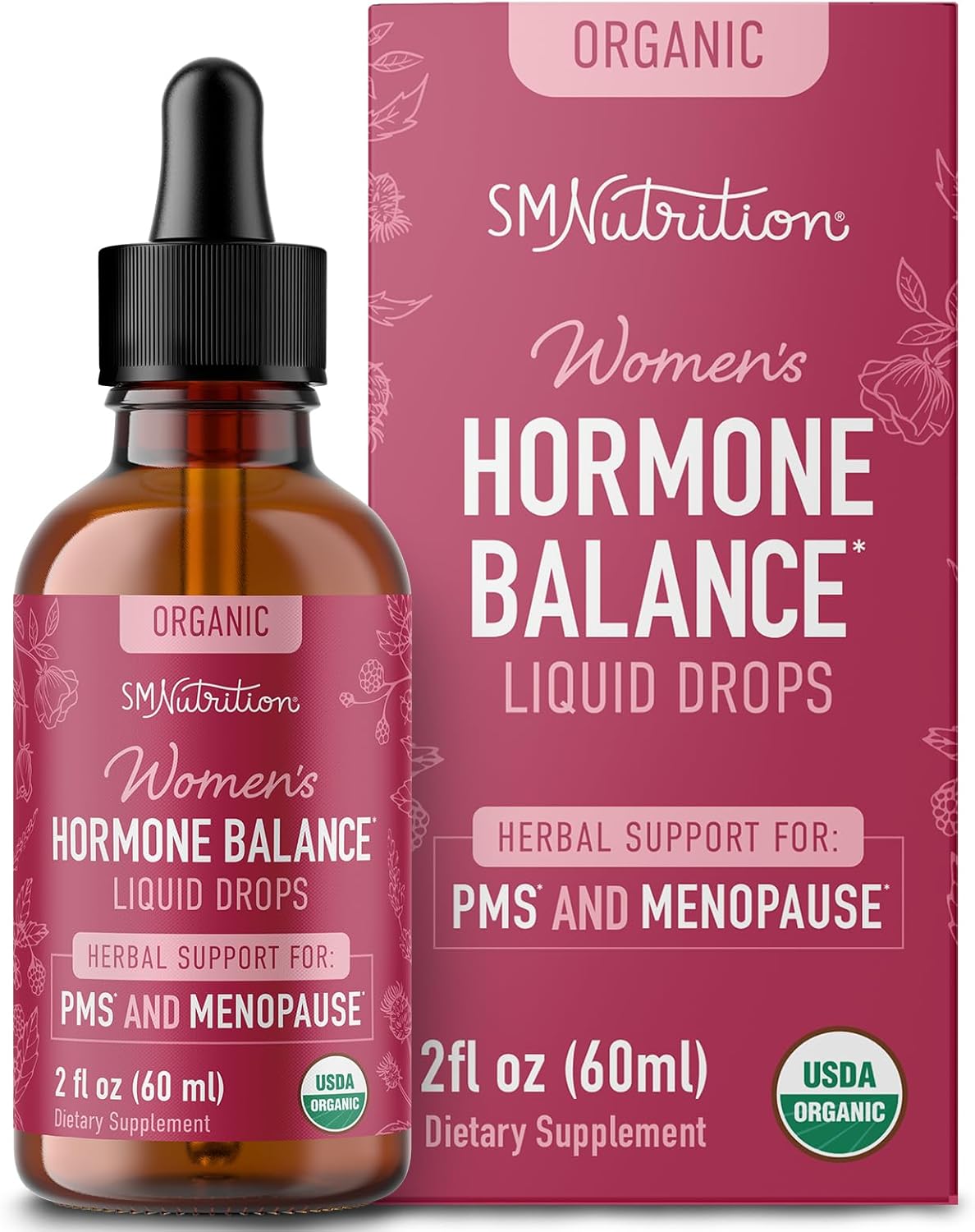 Gotas líquidas de equilibrio hormonal Con ortiga picante