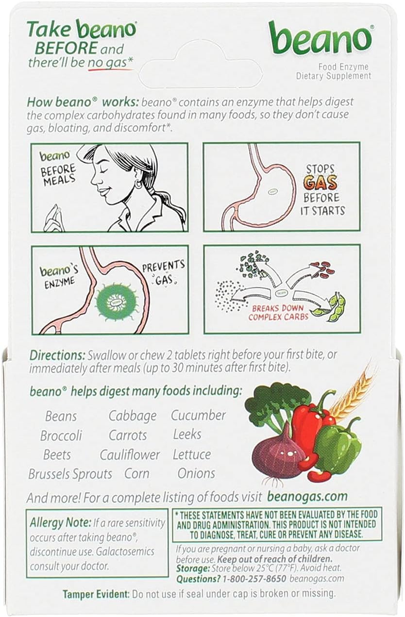 Comprimidos de Enzimas Digestivas - Paquete de 6