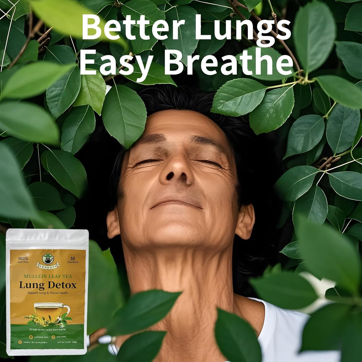 Té Detox de Pulmones Gerduck - 30 Bolsitas, Sin Cafeína