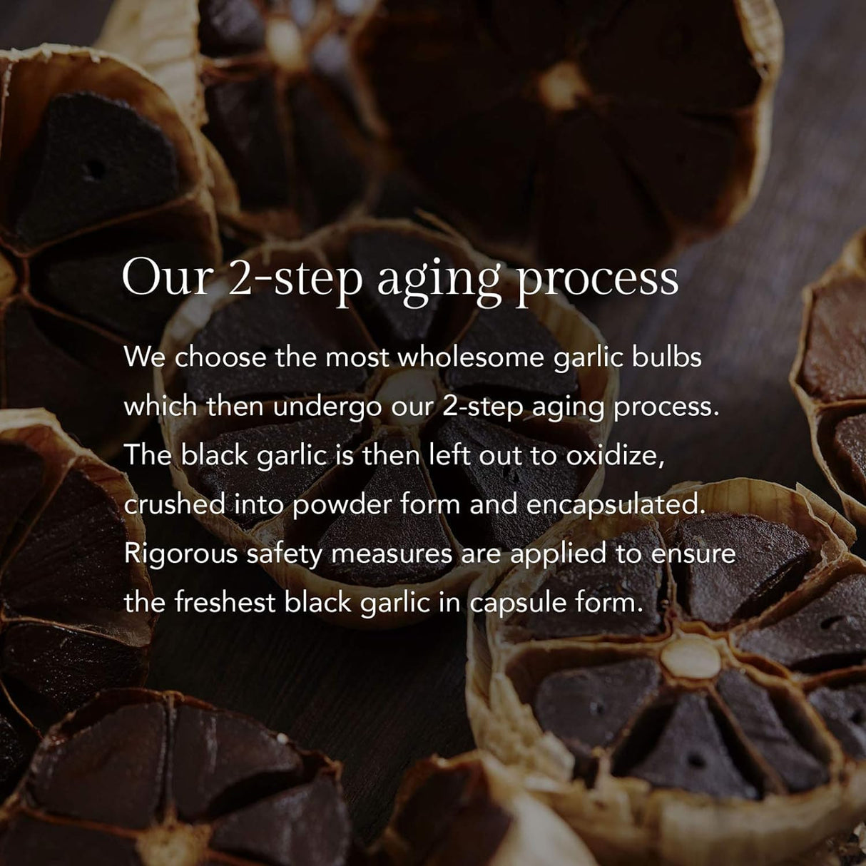 Suplementos de ajo negro envejecido para alta presión