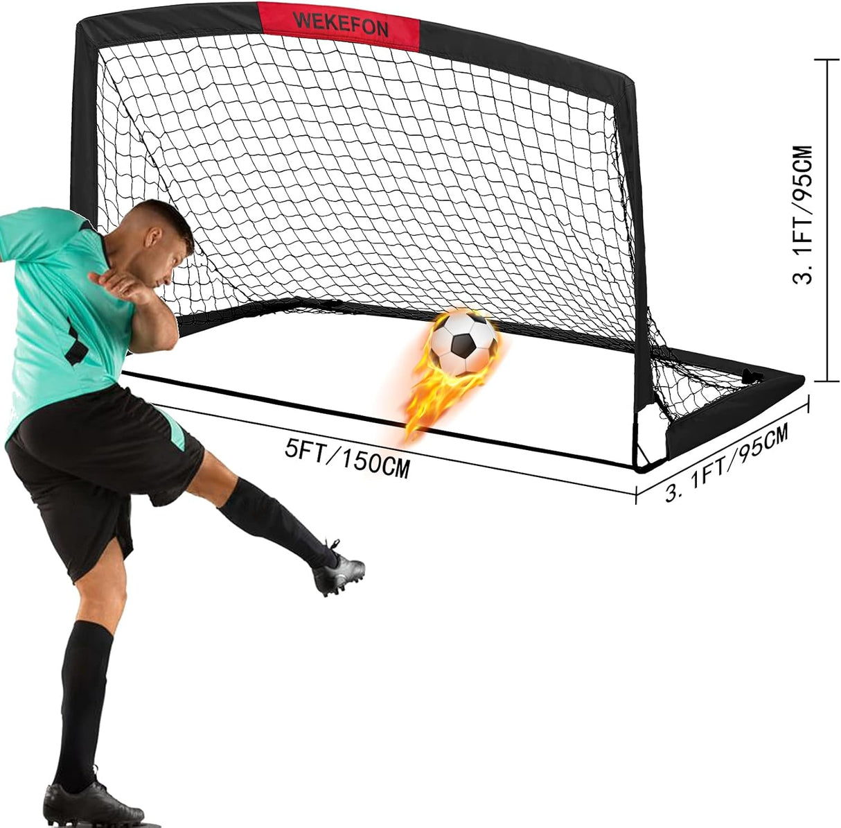 Porteria portatil desarmable para juegos en el patio