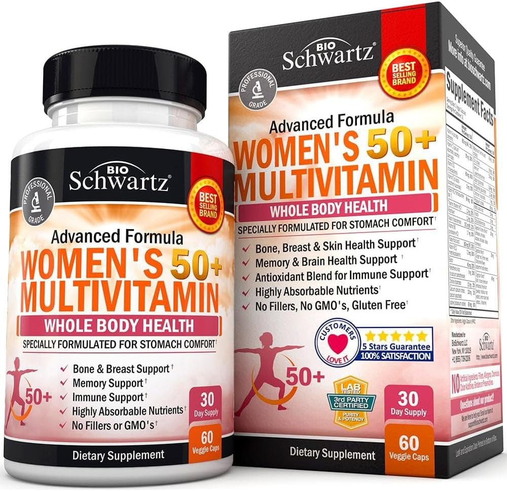 Multivitamínico Diario para Mujeres de 50+ Apoyo de Memoria