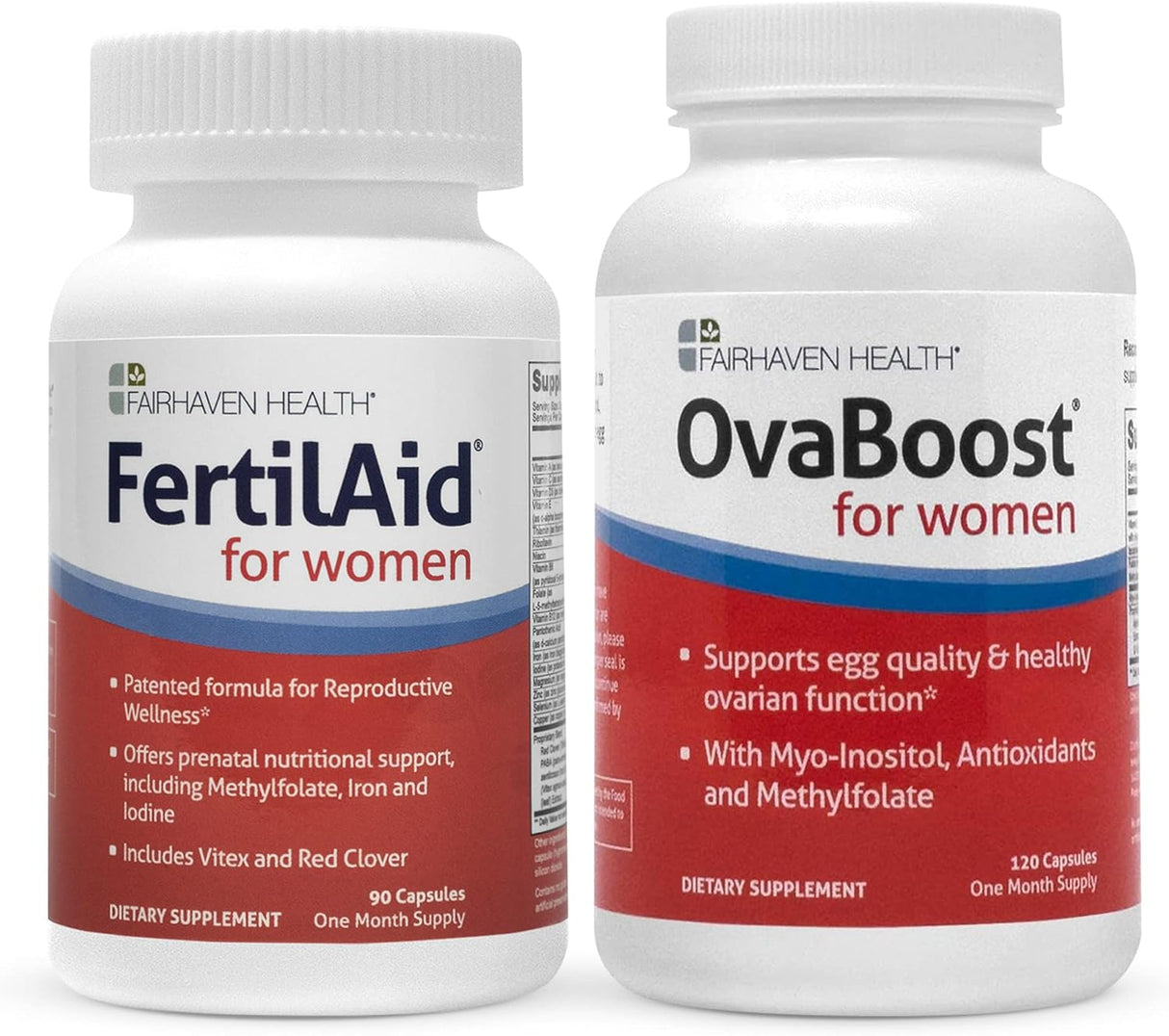 Suplemento FertilAid para mujeres y Ovaboost mio-inositol