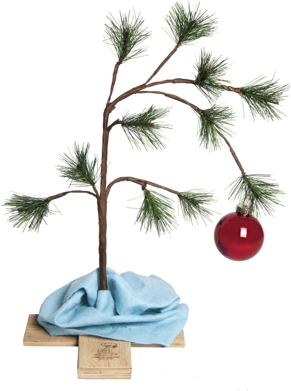 Árbol de Navidad Charlie Brown 24" con manta de Linus