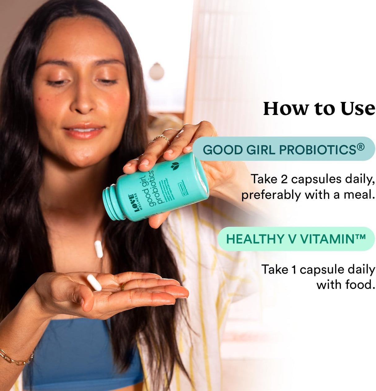 Love Wellness Good Girl - Probióticos vaginales y vitaminas