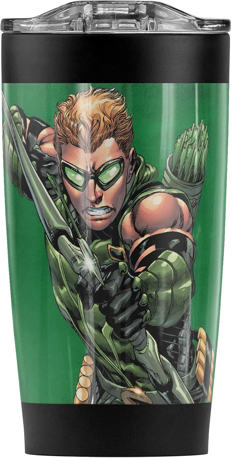 Taza de Acero Inoxidable Green Arrow 20 oz con Tapa Antifugas