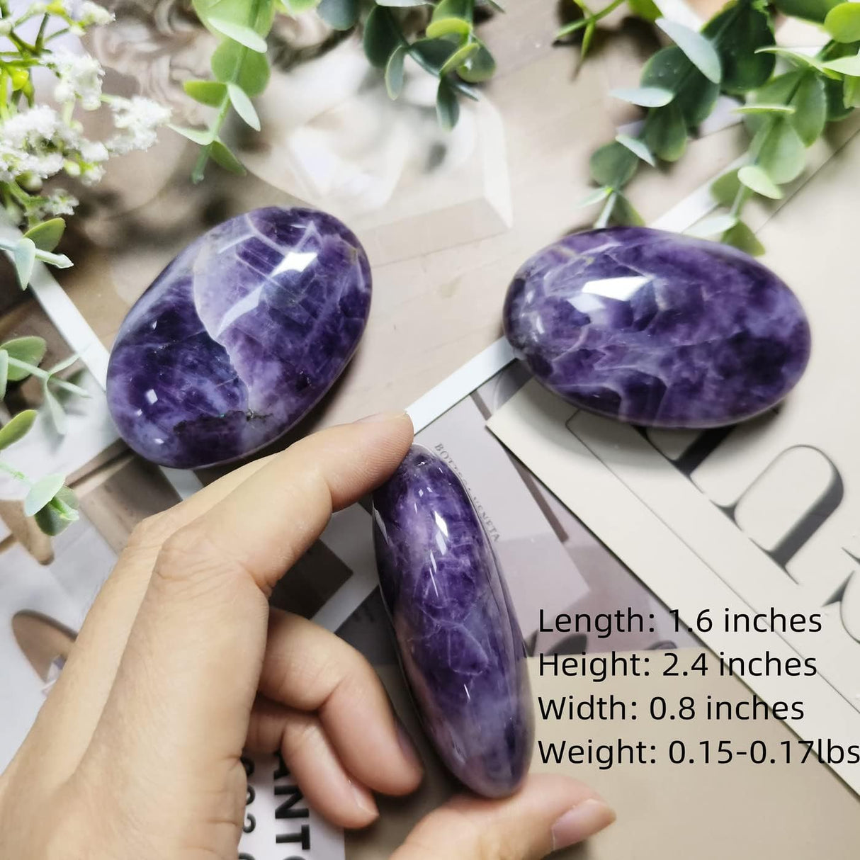 Cristales curativos de 2.4in, piedras preciosas para decoración