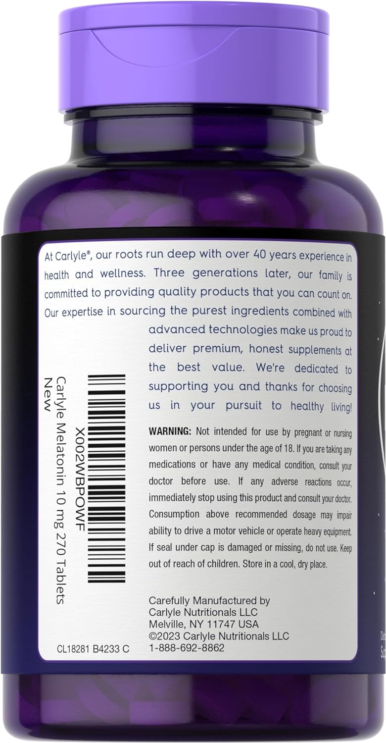 Carlyle ayuda para dormir 270 tabletas sin gluten