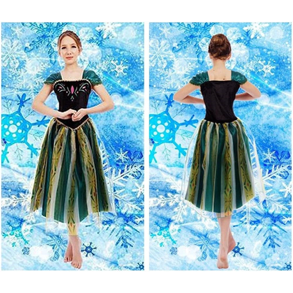 Disfraz de princesa para mujer de Anna talla XXL