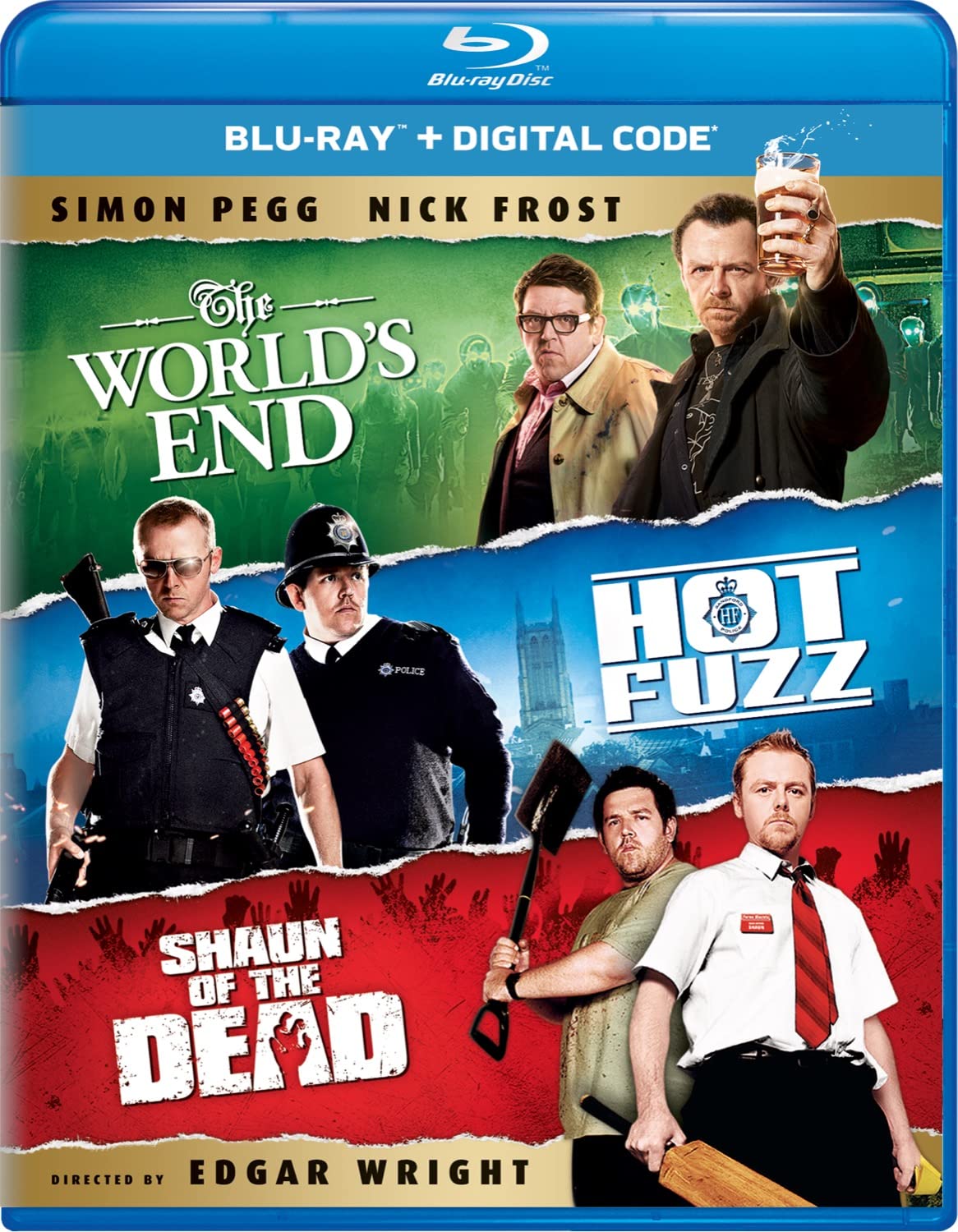 Trilogía Blu-ray Shaun of the Dead / Hot Fuzz / The World's End