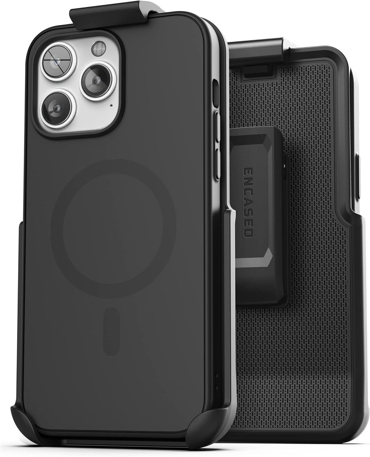 Funda diseñada para celular 14 PRO con funda de clip negro