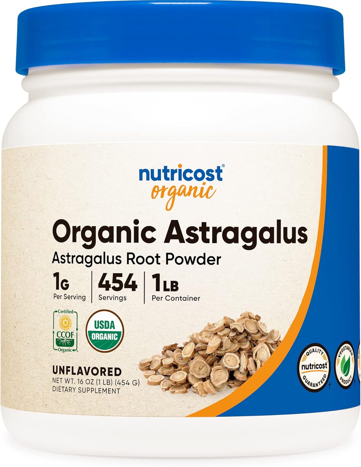 Nutricost Polvo de raíz de astrágalo orgánico de 1 libra