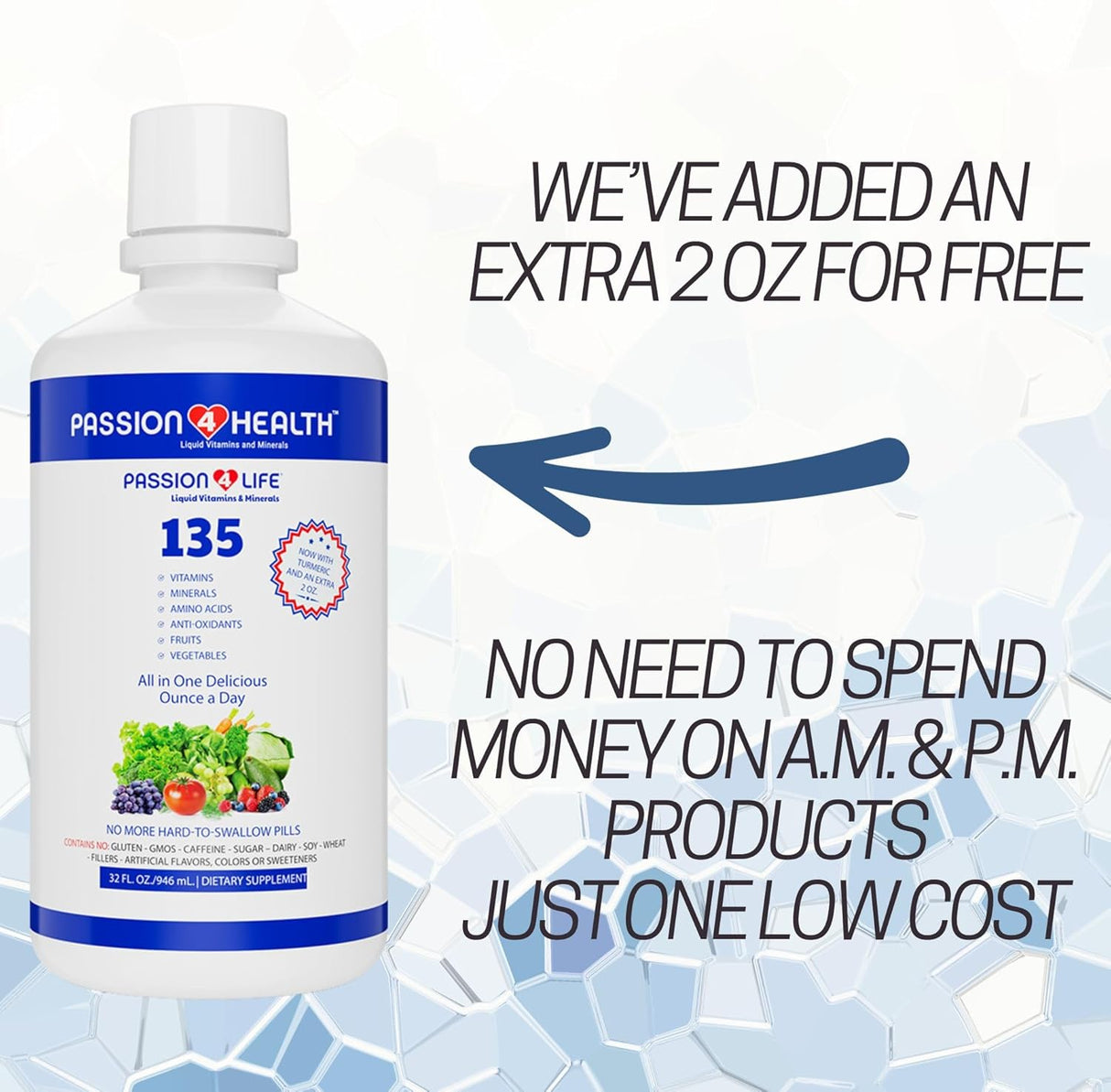 Suplemento multivitaminas mega líquidas oligominerales