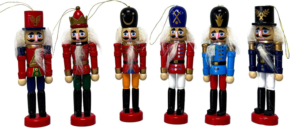 Adornos de Navidad Nutcracker BlueSpace, set de 5 para árbol