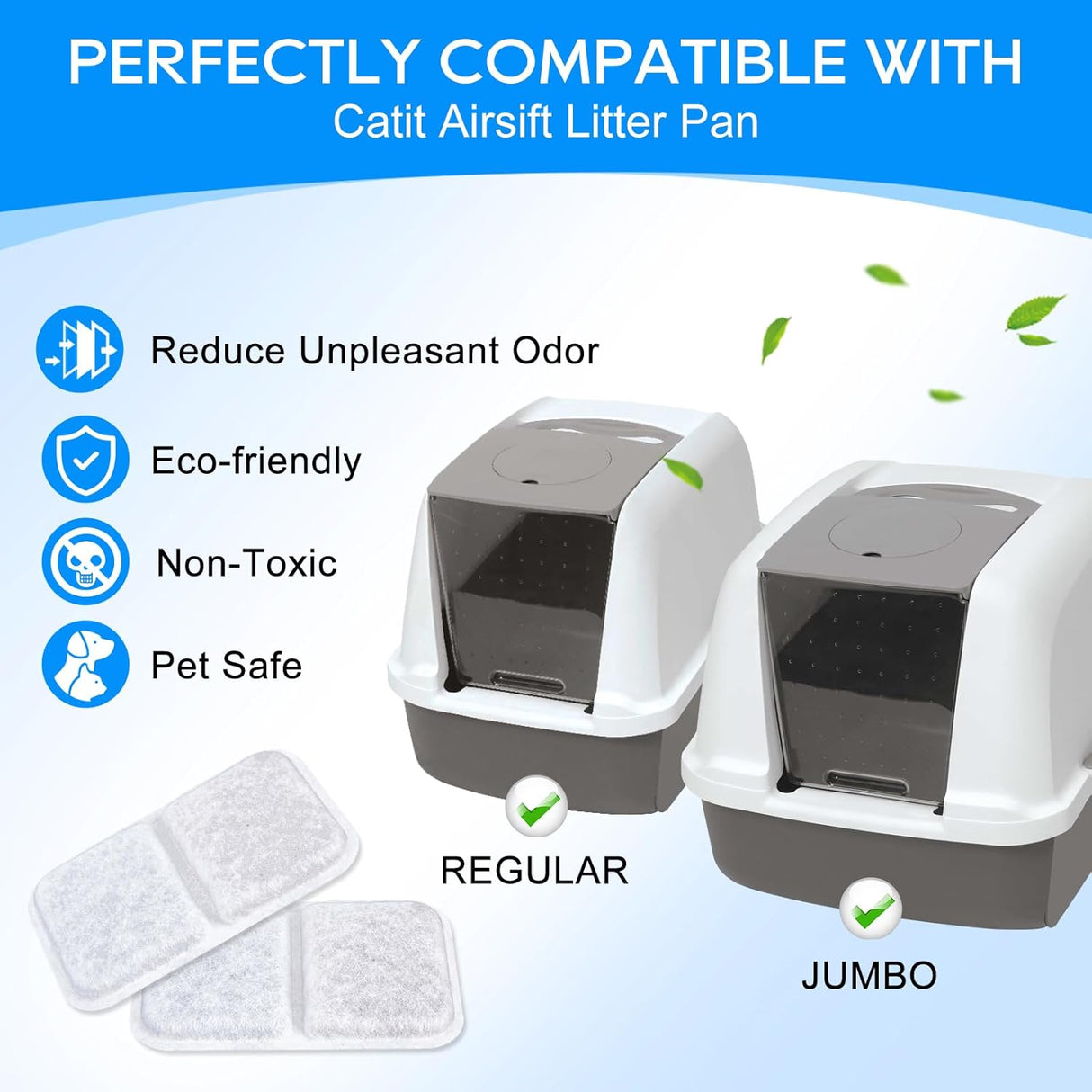 Filtro de Reemplazo para Caja de Arena de Gatos, Compatible Airsift