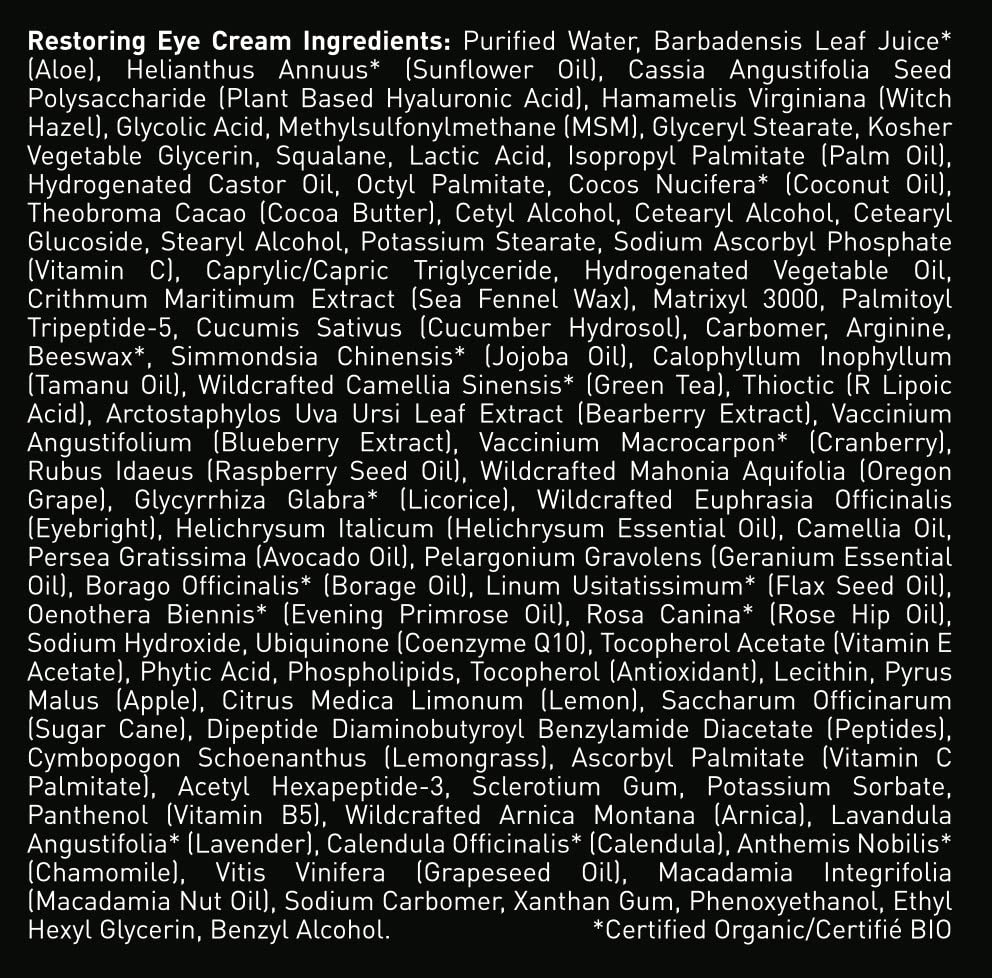 Crema facial antiarrugas y crema para ojos Brickell Men's