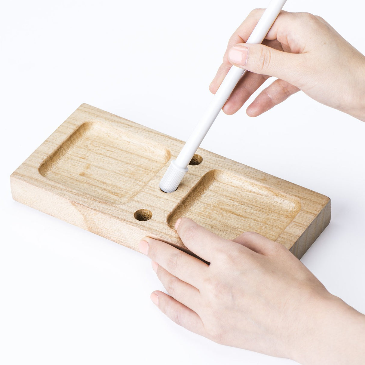 Almacenamiento para collares Pulseras Pendientes Madera