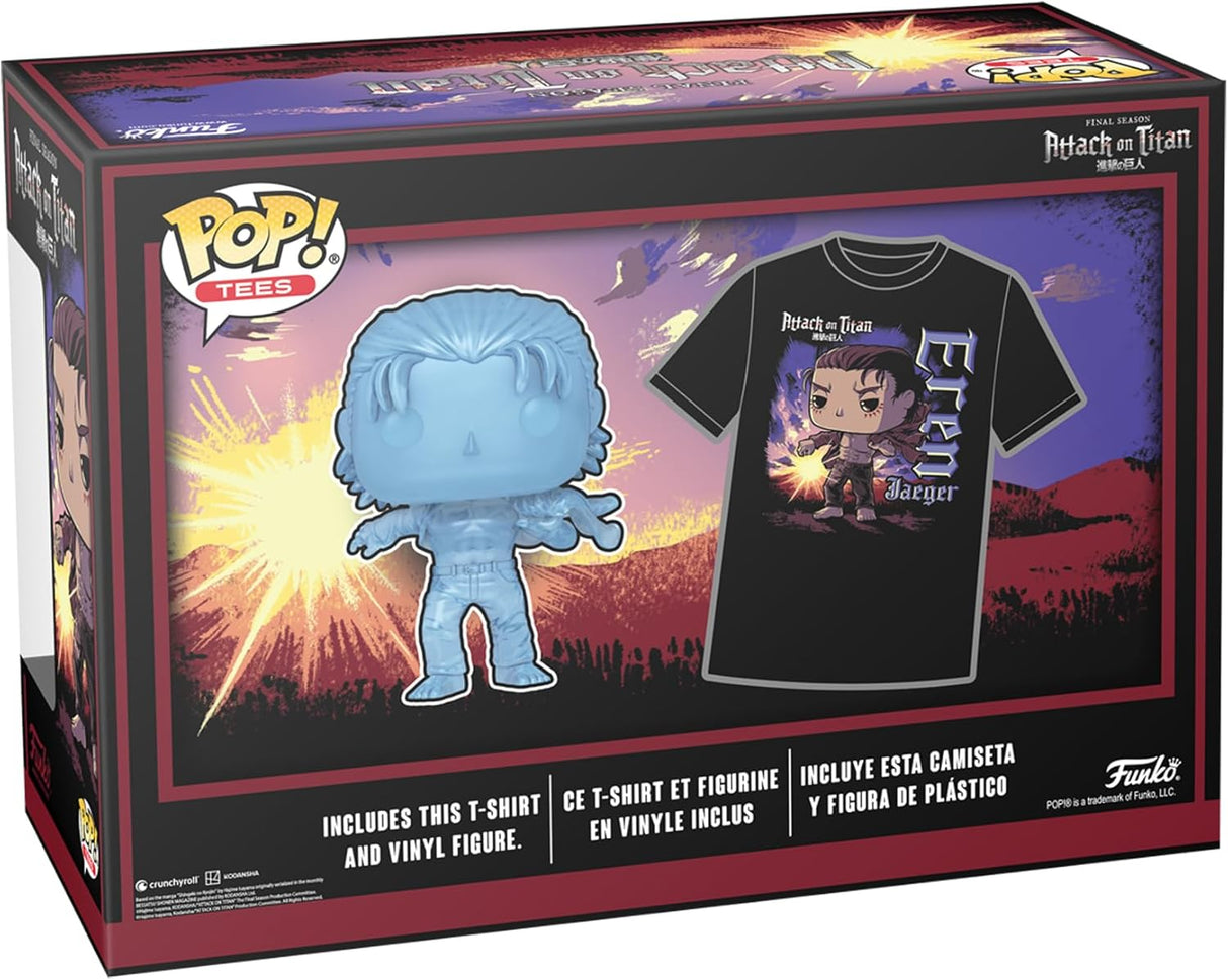 Funko Pop! & Tee: Attack on Titan - Eren con marcas - L