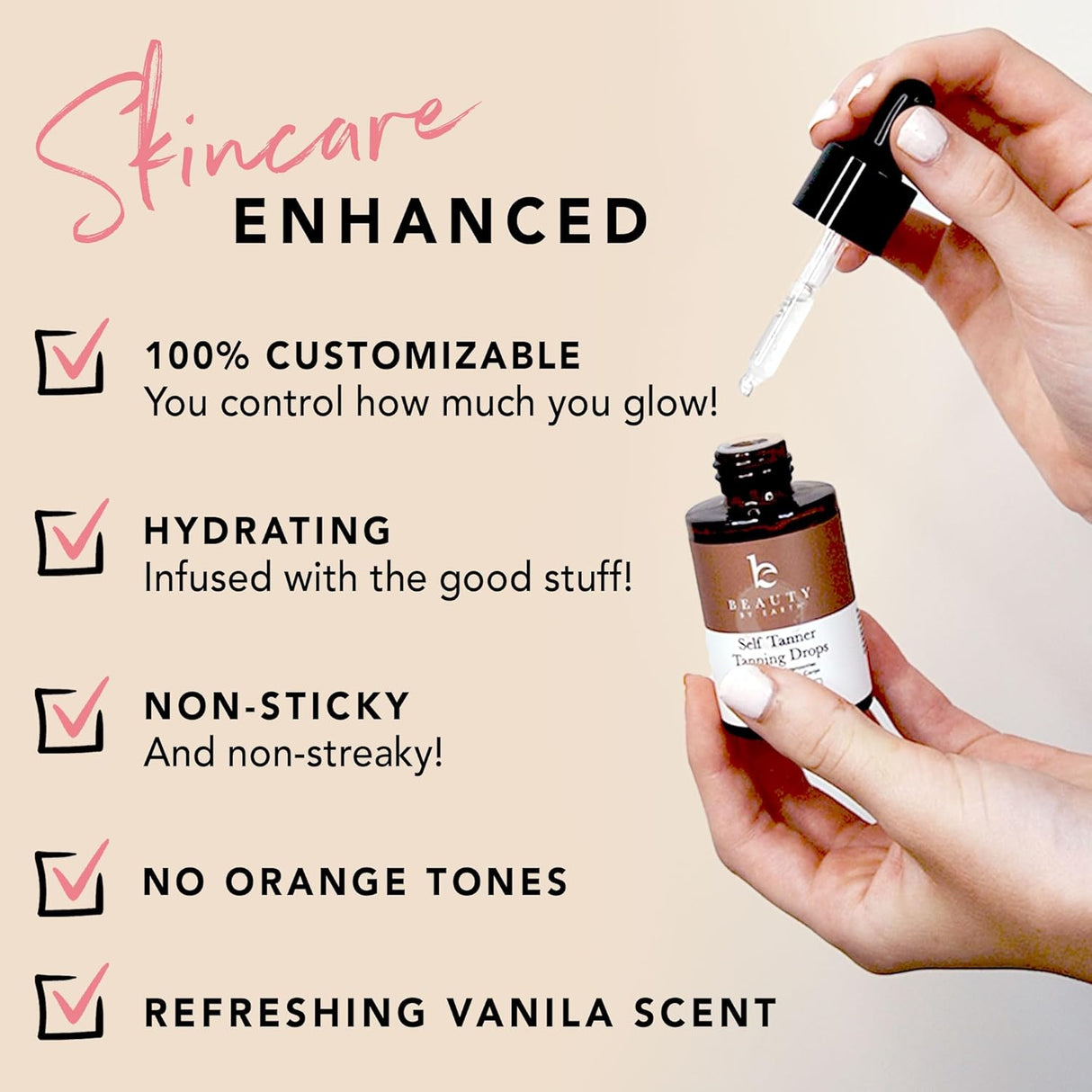 Gotas de bronceado faciales autobronceadoras Beauty by Earth