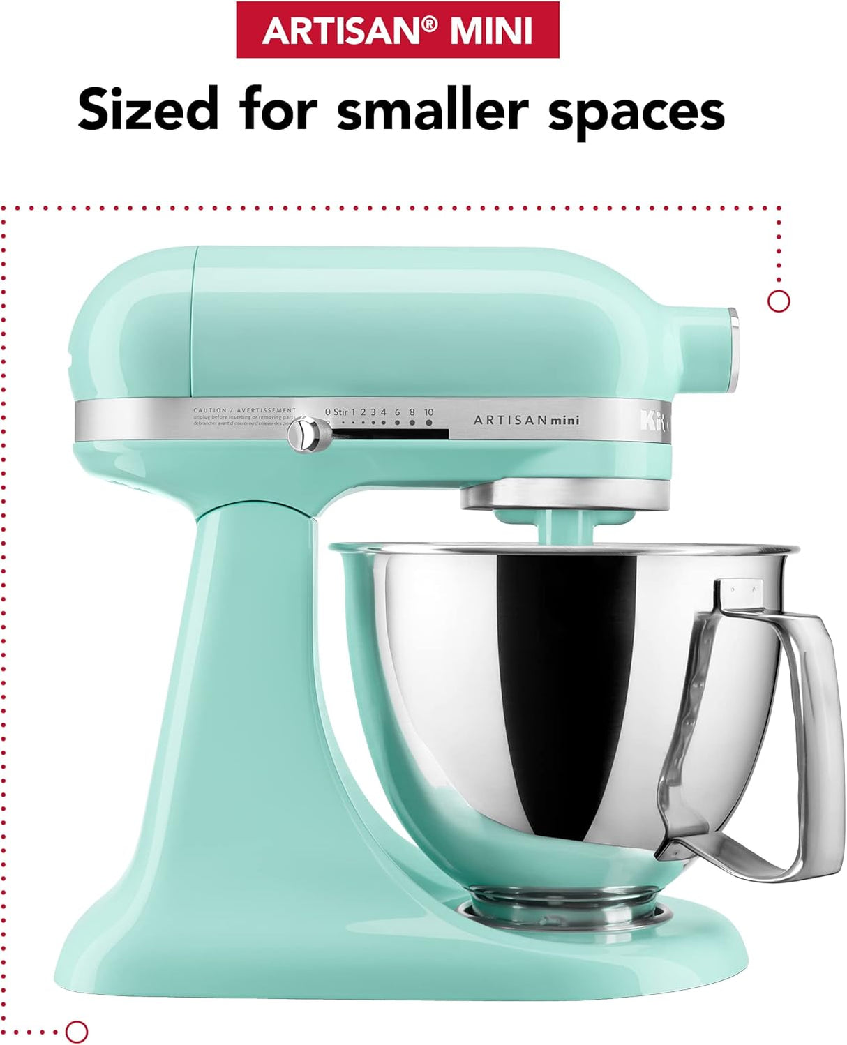 Batidora de pie KitchenAid Artisan Mini 3.5 Qt - KSM3316X