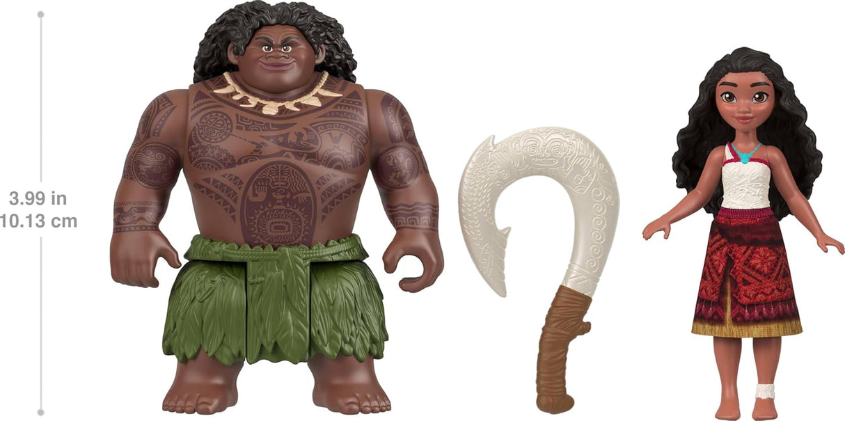 Juguetes Moana y Maui Mattel, Aventuras en el Océano 2 Pack