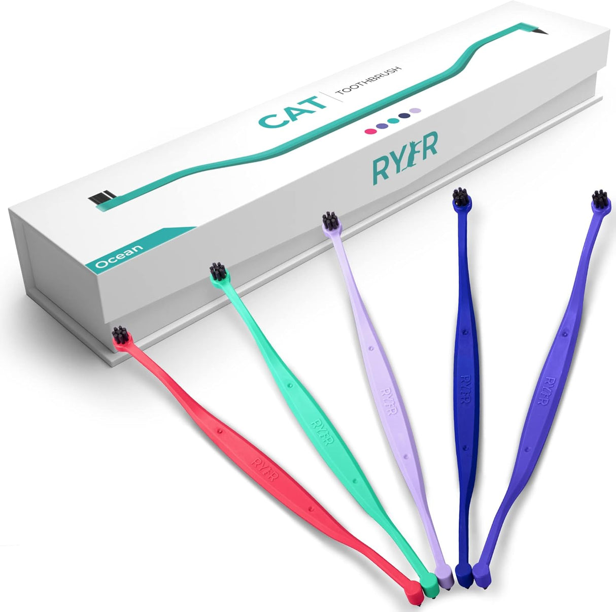 Cepillo de dientes para gatos con microcabeza