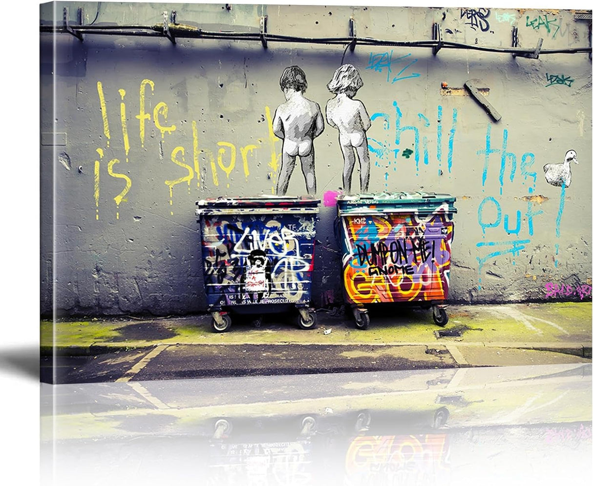 Pósteres artísticos Life Is Short Chill the Duck Out 16x24 pulgadas